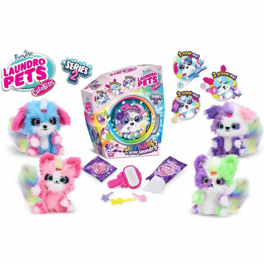 Cutekins Laundro Pets Sürpriz Peluş - 1