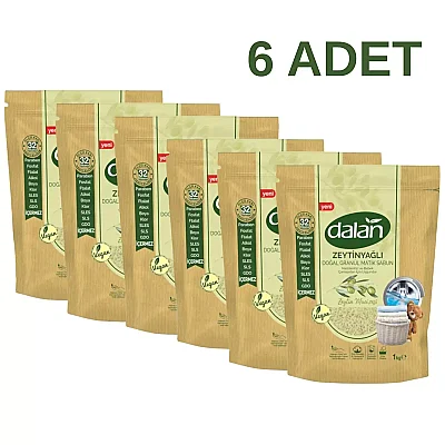 Dalan Doğal Granül Sabun Zeytinyağlı 1000 gr x6 Adet 