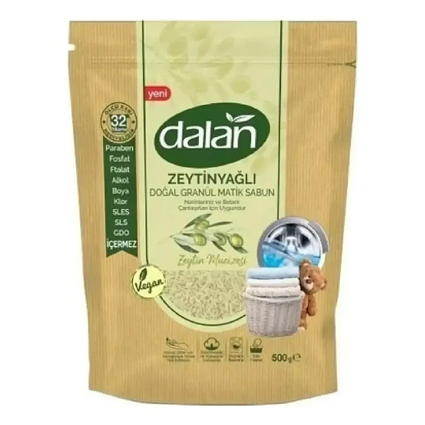 Dalan Doğal Granül Sabun Zeytinyağlı 1000 gr x6 Adet - 3