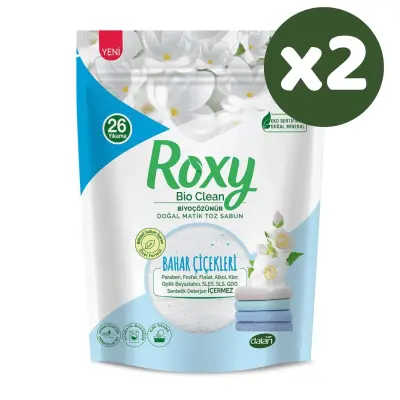 Dalan Roxy Matik Toz Sabun Bahar Çiçekleri 800 gr x 2 Adet (1)