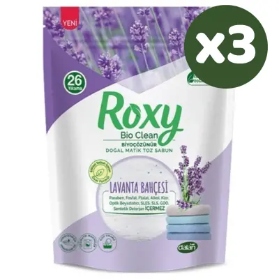 Dalan Roxy Matik Toz Sabun Lavanta Kokulu 800 gr x 3 Adet (1)
