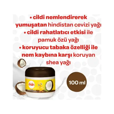 Dalin Hindistan Cevizli Bebek Vazelini 100 ml (1)