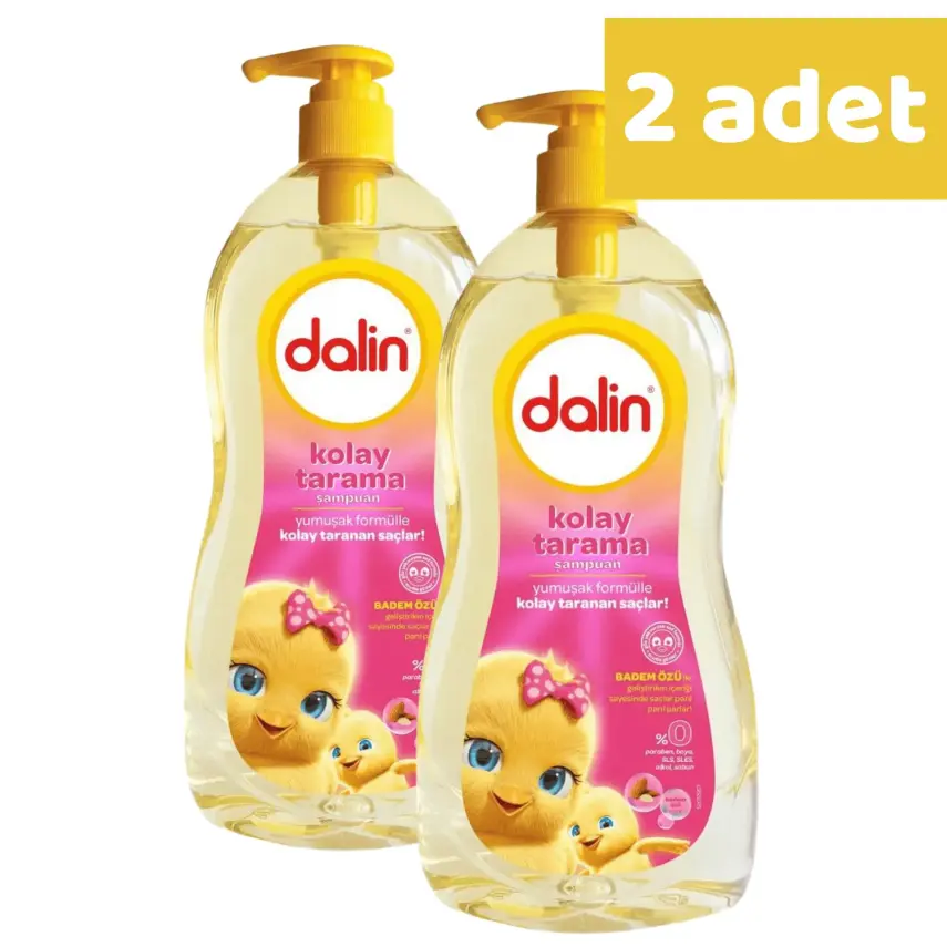 Dalin Kolay Tarama Bebek Şampuanı Badem 700 ml x 2 Adet - 1