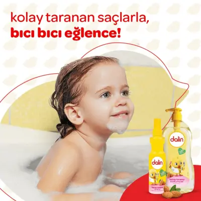 Dalin Kolay Tarama Bebek Şampuanı Badem 700 ml x 3 Adet - 5