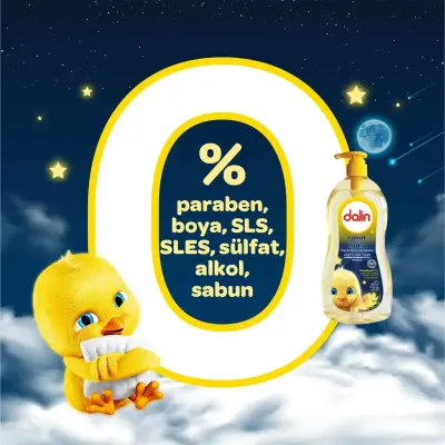 Dalin Rahat & Mutlu Saç ve Vücut Bebek Şampuanı 700 ml (1)