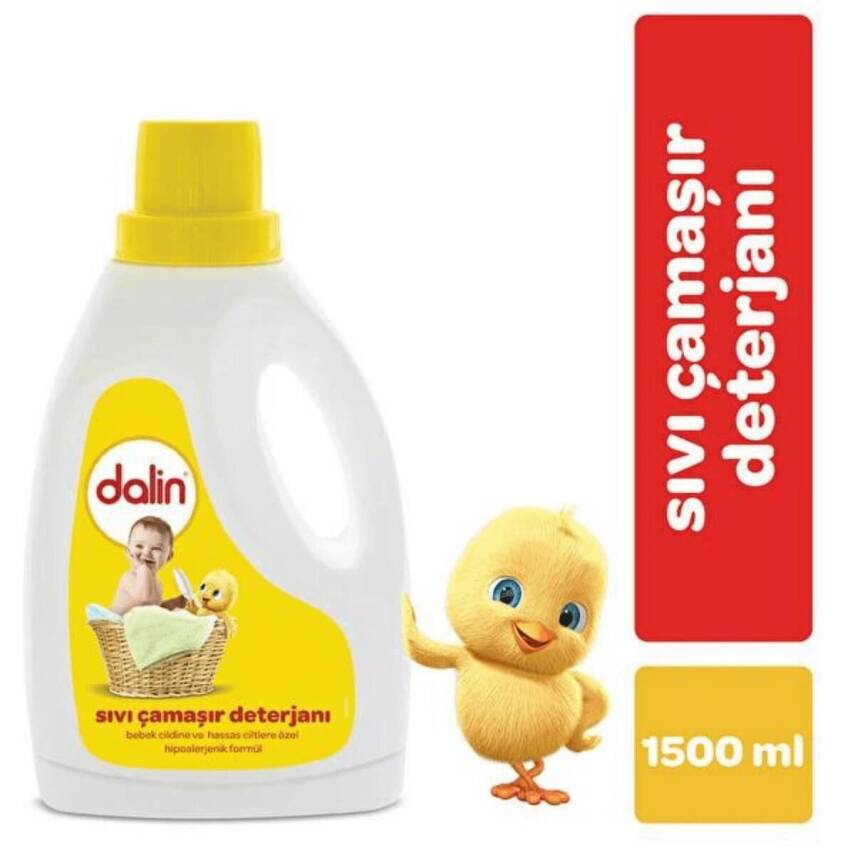 Dalin Sıvı Bebek Çamaşır Deterjanı 1500 ml x 2 Adet - 8