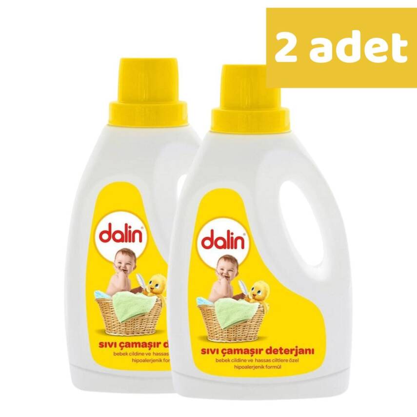 Dalin Sıvı Bebek Çamaşır Deterjanı 1500 ml x 2 Adet - 1