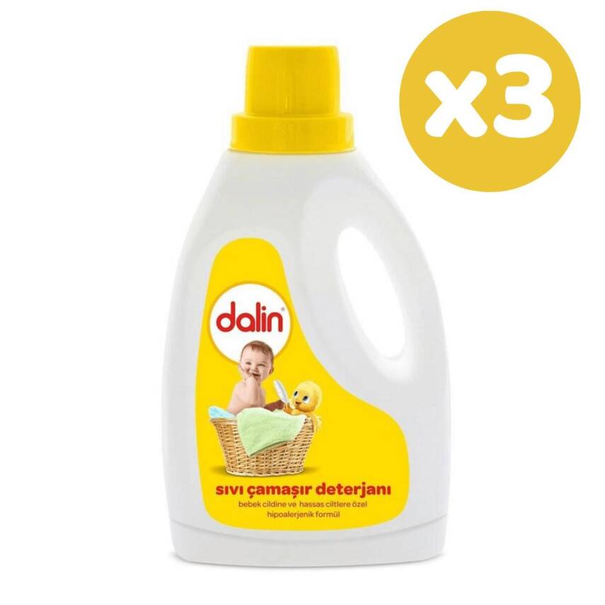 Dalin Sıvı Bebek Çamaşır Deterjanı 1500 ml x 3 Adet - 10