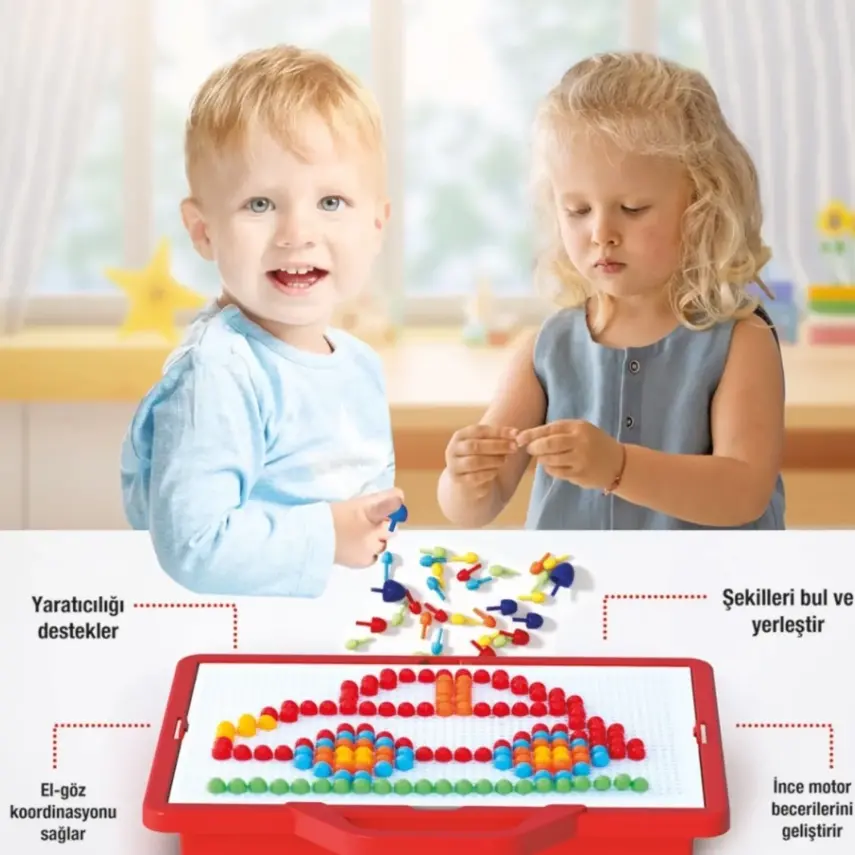 Dede Arkadaşım Çivi Oyunu Çanta - 4