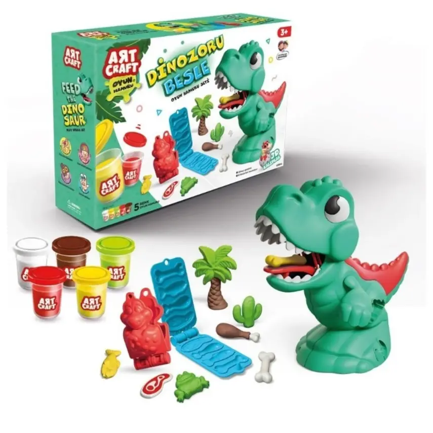 Dede Dinozoru Besle Oyun Hamur Set 280 Gr - 1