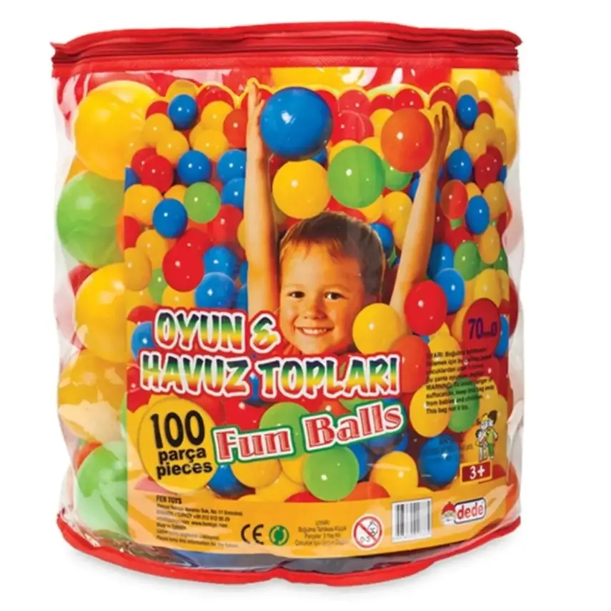 Dede Oyun Ve Havuz Topu 7cm (100lü) - 1