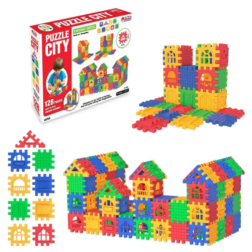 Dede Puzzle Cıty 128 Parça - 1
