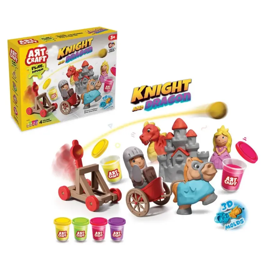 Dede Şövalye ve Ejderha Oyun Hamur Set 280 Gr - 1