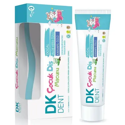 Dermokil Dkdent Çocuk Diş Macunu Diş Fırçası Hediyeli Florürsüz Orman Meyveleri 50 Ml