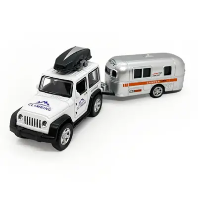 Diecast Metal Araba Karavanlı (1)