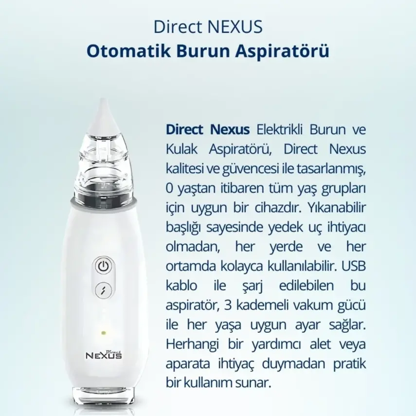 Direct Nexus Elektrikli Burun Aspiratörü - 5