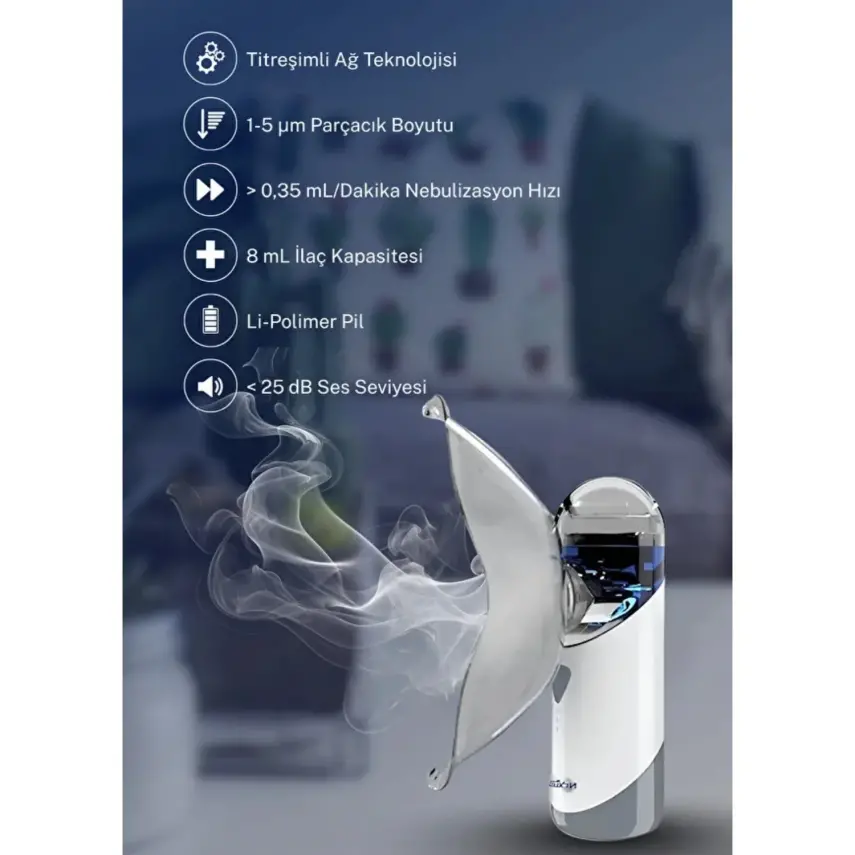 Direct Nexus Taşınabilir Mesh Nebulizatör - 17
