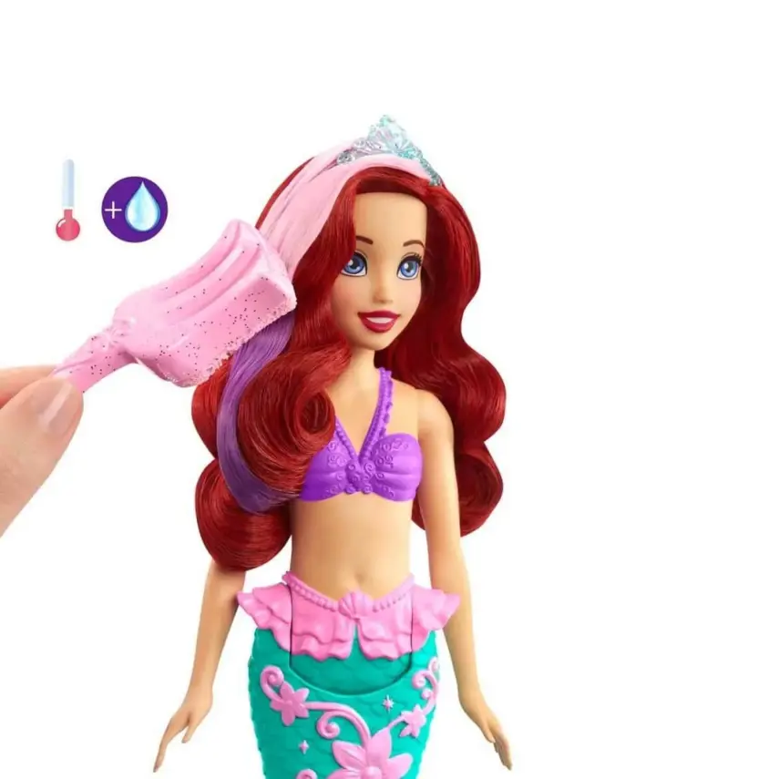 Disney Prenses Muhteşem Renk Değiştiren Saçlı Deniz Kızı Ariel - 4