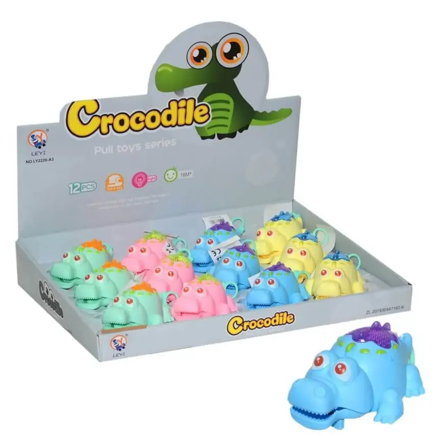 Displayde Pilli Işıklı Çekmeli Timsah - 1