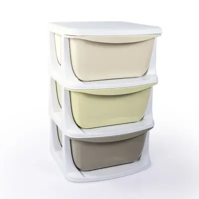 Dolu 3 Çekmeceli Oyuncak Saklama Ünitesi