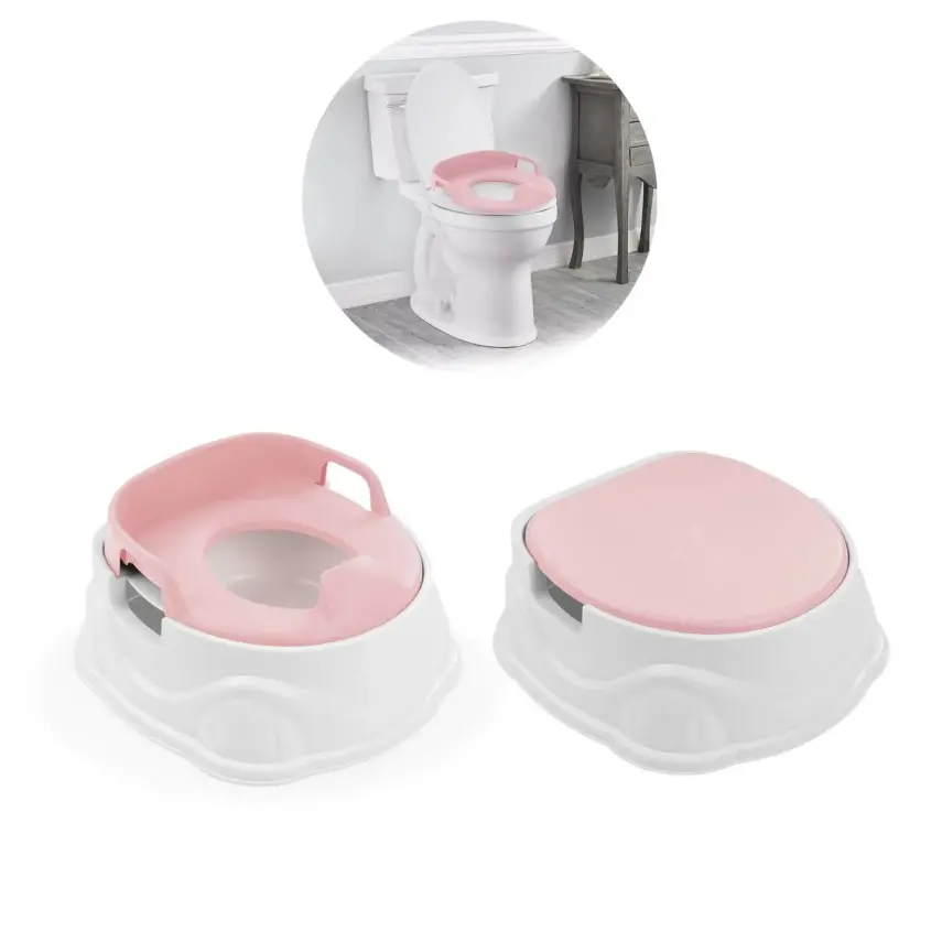 Dolu 3in1 Lazımlık Adaptör Basamak Pembe - 1