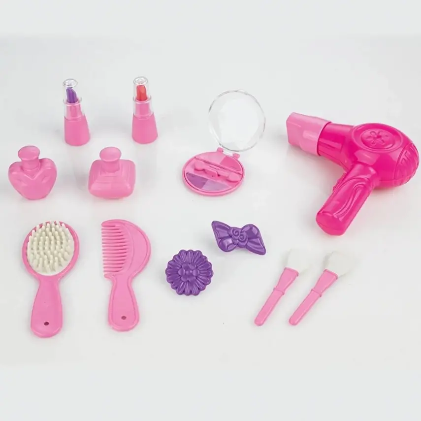 Dolu Barbie Ayaklı Makyaj Masa Sandalye Seti - 8