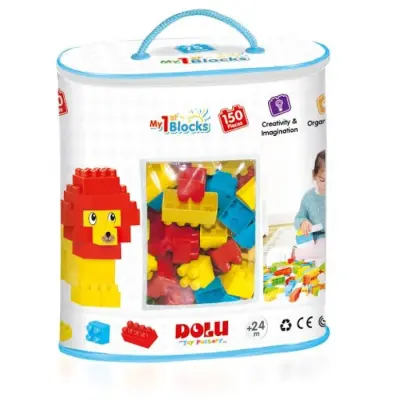 Dolu Baskılı Torbada Mini Bloklar 150 Parça
