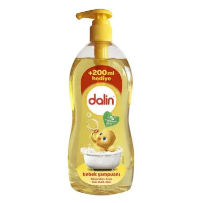 Dolu Beyaz Eğitici Lazımlık ve 700+200 ml  Dalin Klasik Bebek Şampuanı  - 3