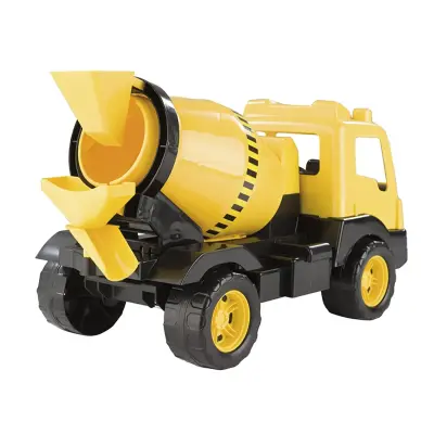 Dolu Çimento Kamyonu Pencereli Kutuda 42 Cm Sarı (1)