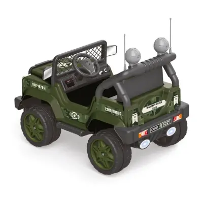 Dolu Commando Akülü Araba Jeep Uzaktan Kumandalı Yeşil 12 Volt - 4