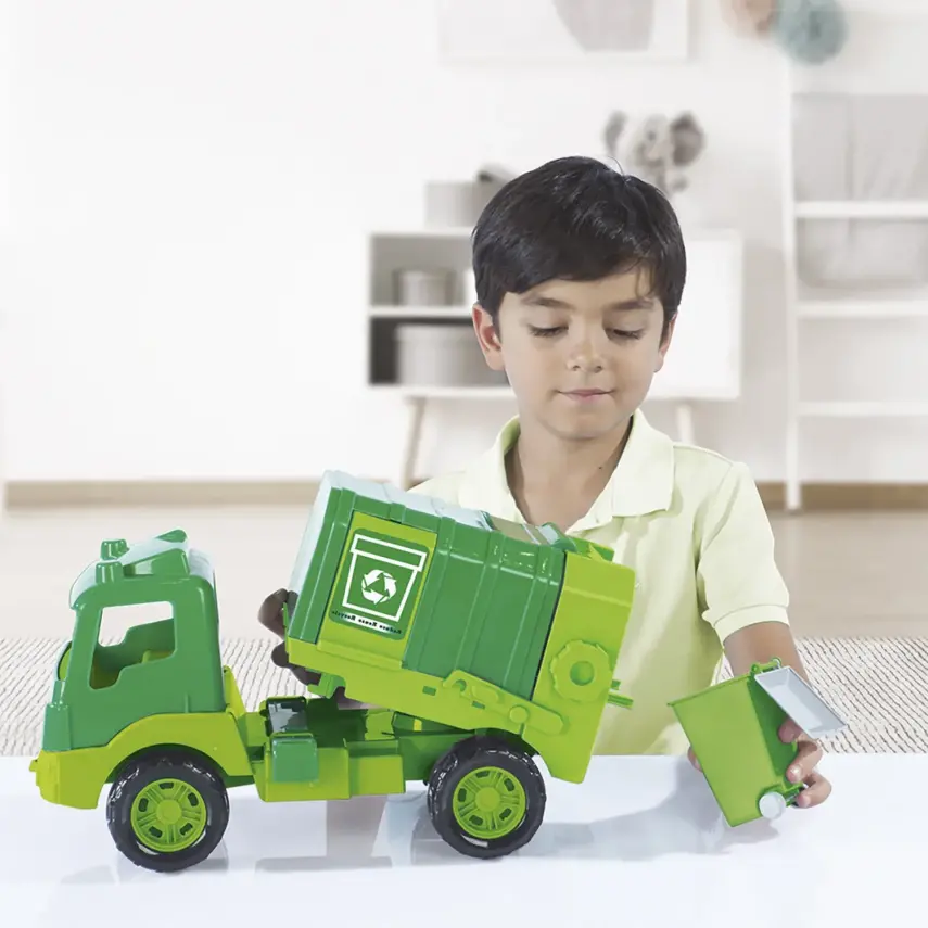 Dolu Çöp Kamyonu Pencereli Kutuda 43 Cm - 8