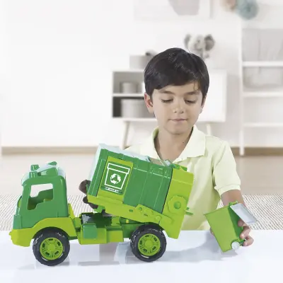 Dolu Çöp Kamyonu Pencereli Kutuda 43 Cm - 23