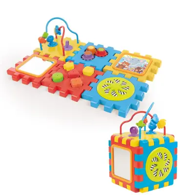 Dolu Eğitici Küp Ve Puzzle 2 in 1 - 1