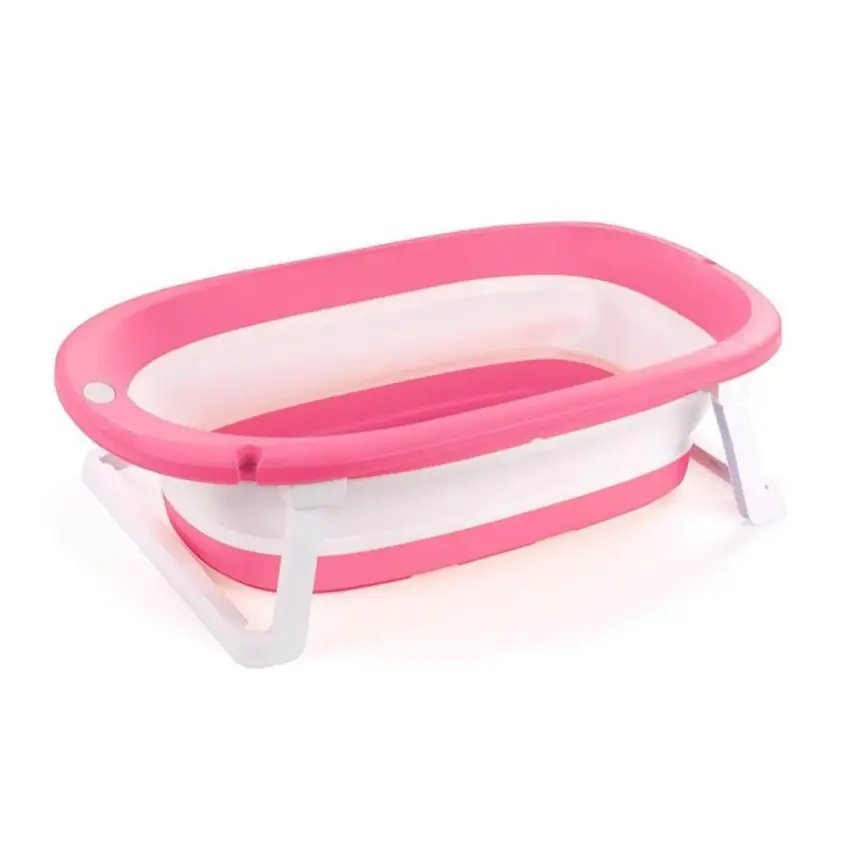 Dolu Katlanabilir Küvet Pembe - 1
