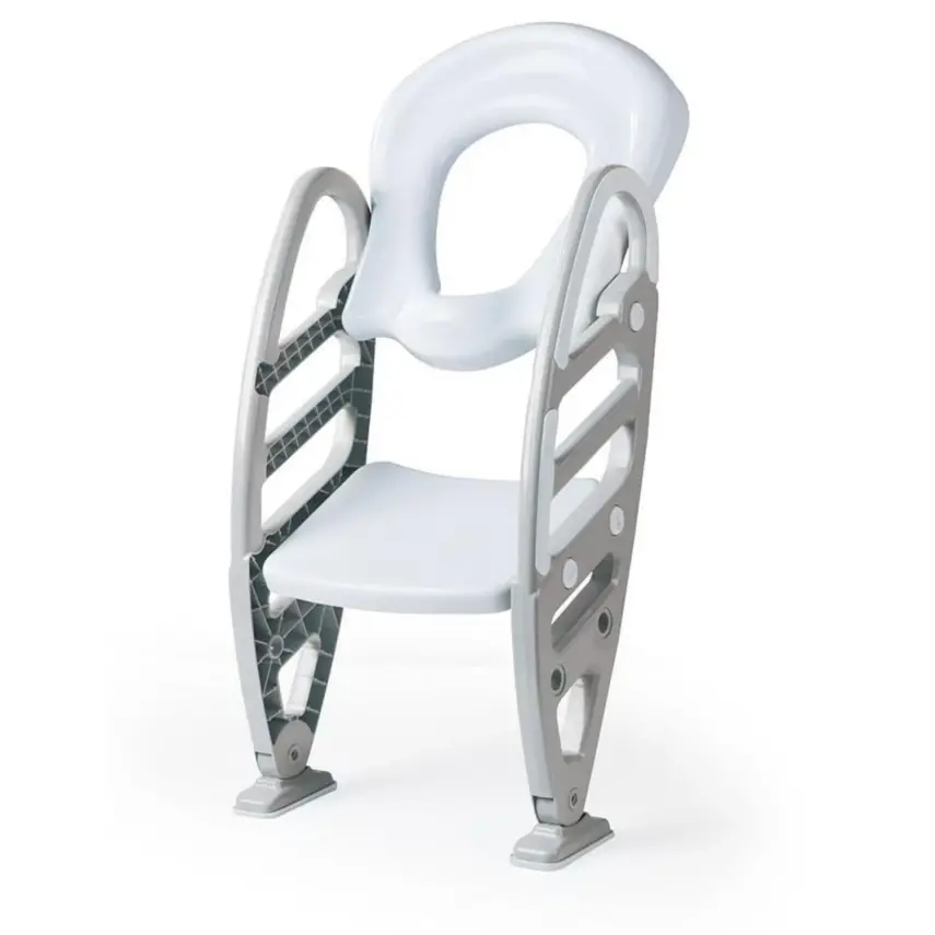 Dolu Kaydırmaz Ayarlı Merdivenli Tuvalet Gri - 3