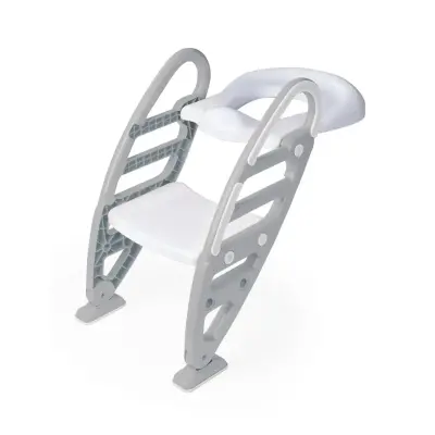 Dolu Kaydırmaz Ayarlı Merdivenli Tuvalet Gri