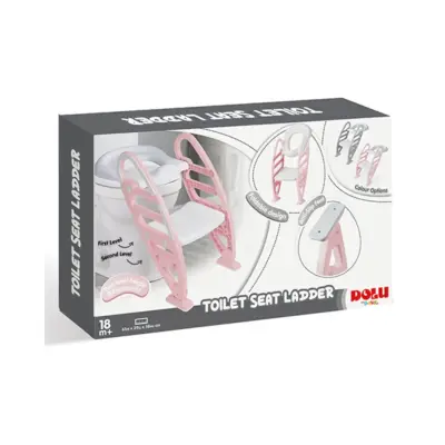 Dolu Kaydırmaz Ayarlı Merdivenli Tuvalet Pembe - 3