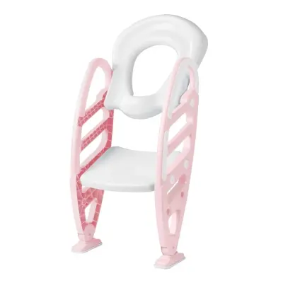 Dolu Kaydırmaz Ayarlı Merdivenli Tuvalet Pembe - 6