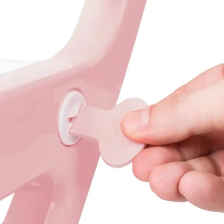 Dolu Kaydırmaz Ayarlı Merdivenli Tuvalet Pembe - 5