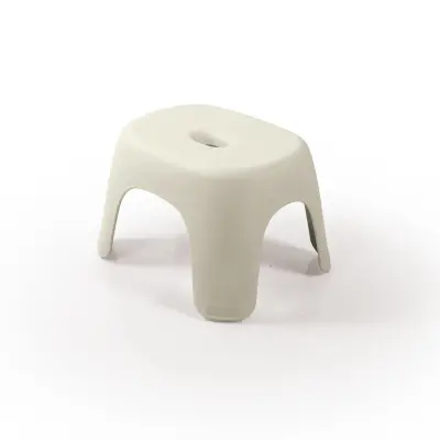 Dolu Nuve Kaymaz Baskılı Tabure Bej