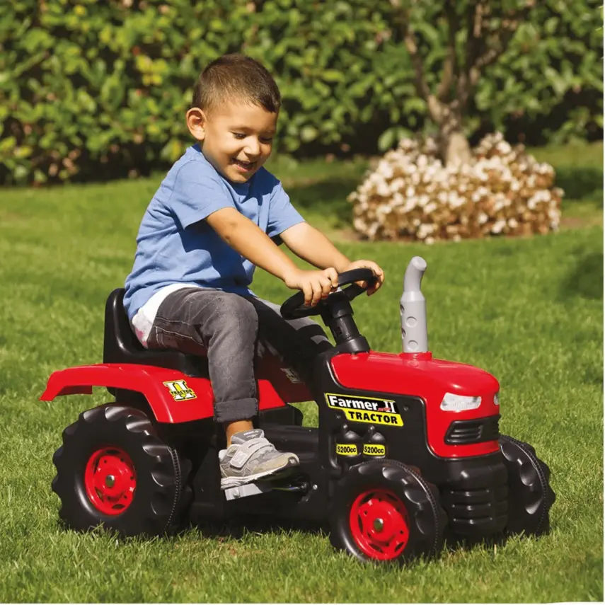 Dolu Pedallı Traktör Kırmızı - 3