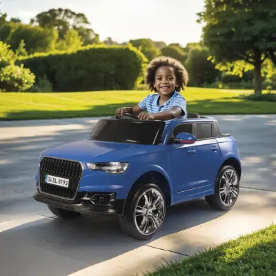 Dolu Pick-Up Akülü Araba Uzaktan Kumandalı 12 V Mavi - 4