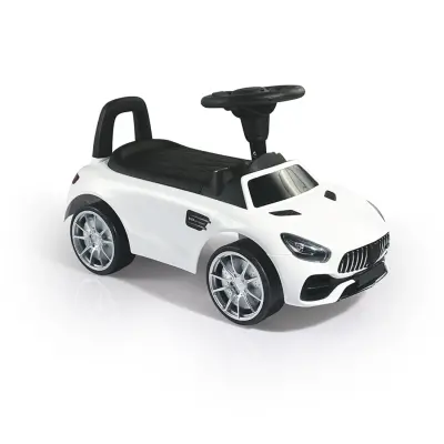 Dolu Ride On Car Pedalsız Beyaz Bingit Araba - 1