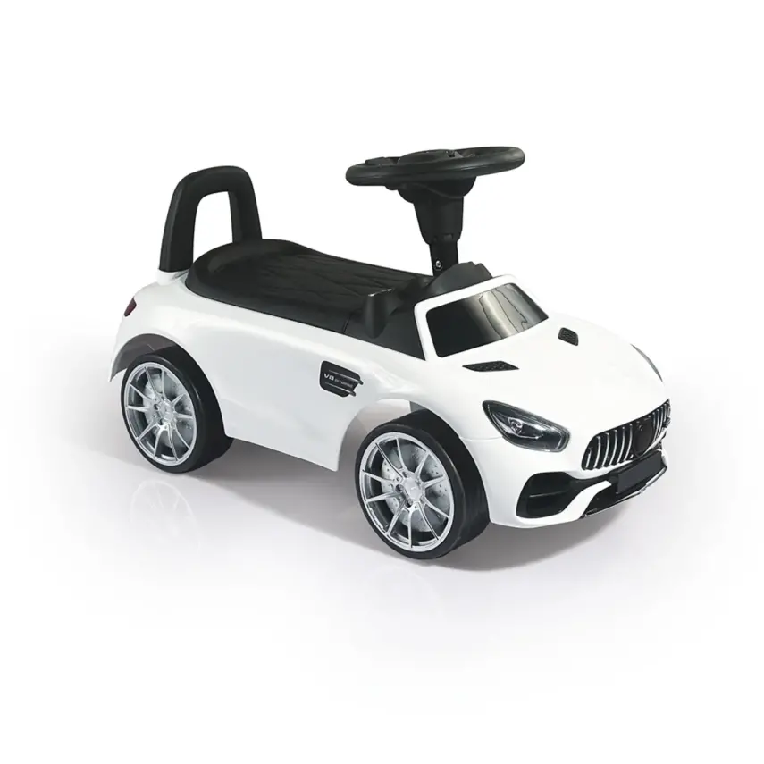 Dolu Ride On Car Pedalsız Beyaz Bingit Araba - 1