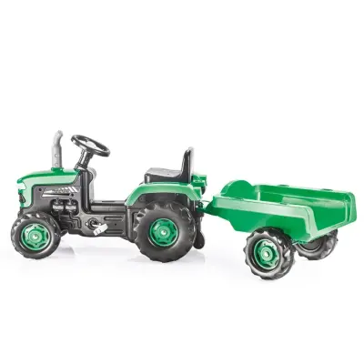 Dolu Römorklu Pedallı Traktör Yeşil - 4