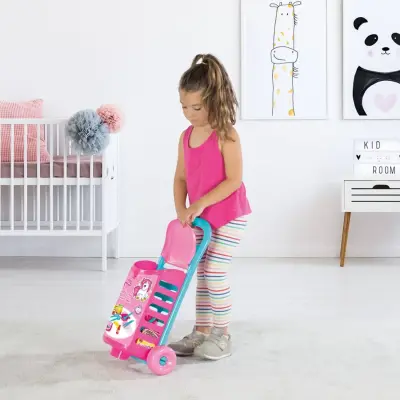 Dolu Unicorn Çek Çek Araba Mutfak Seti 18 Parça