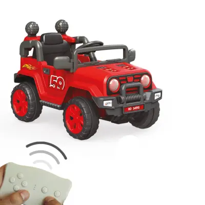 Dolu Uzaktan Kumandalı 12V Akülü Araba Neon Kırmızı - 2