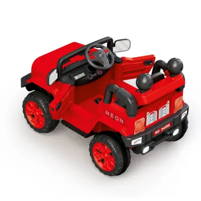 Dolu Uzaktan Kumandalı 12V Akülü Araba Neon Kırmızı - 3