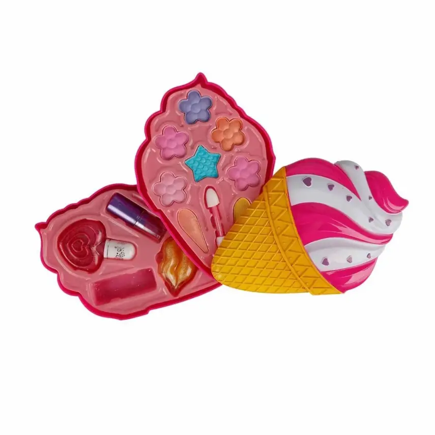 Dondurma Şekilli 2 Katlı Makyaj Güzellik Seti - 1