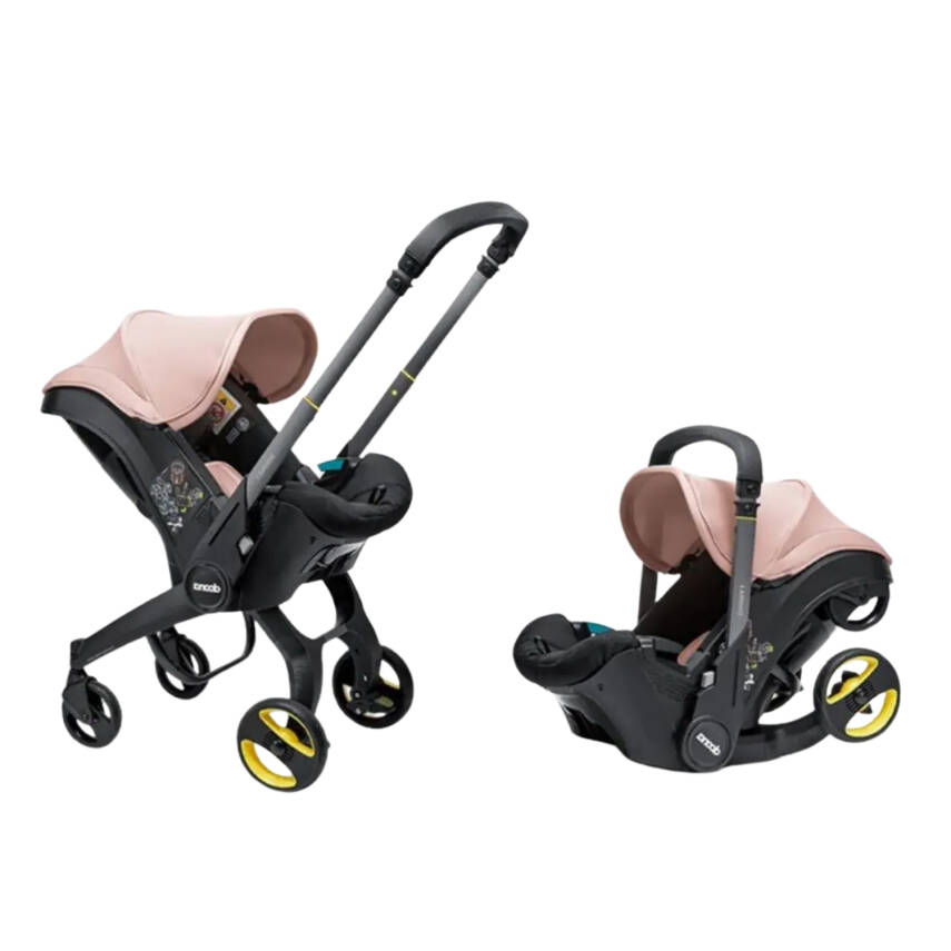 Doona i Bebek Arabasına Dönüşen Tekerlekli Gr 0 Bebek Ana Kucağı Oto Koltuğu Blush Pink - 1